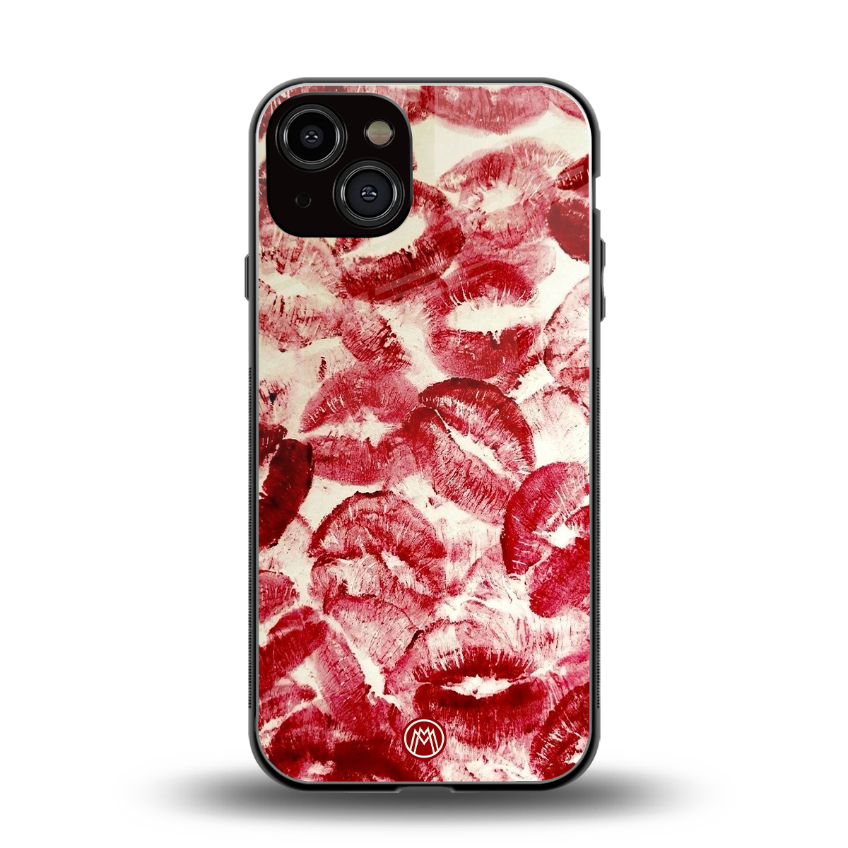 lip glam back phone cover | glass case for iphone 13