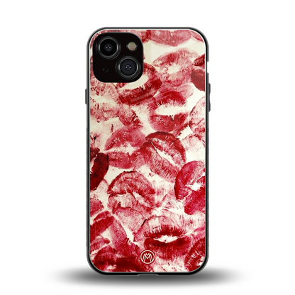 lip glam back phone cover | glass case for iphone 13