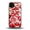 lip glam back phone cover | glass case for iphone 15 plus