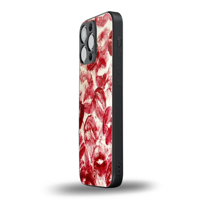 lip glam back phone cover | glass case for iphone 14 pro max