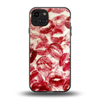 lip glam back phone cover | glass case for iphone 15