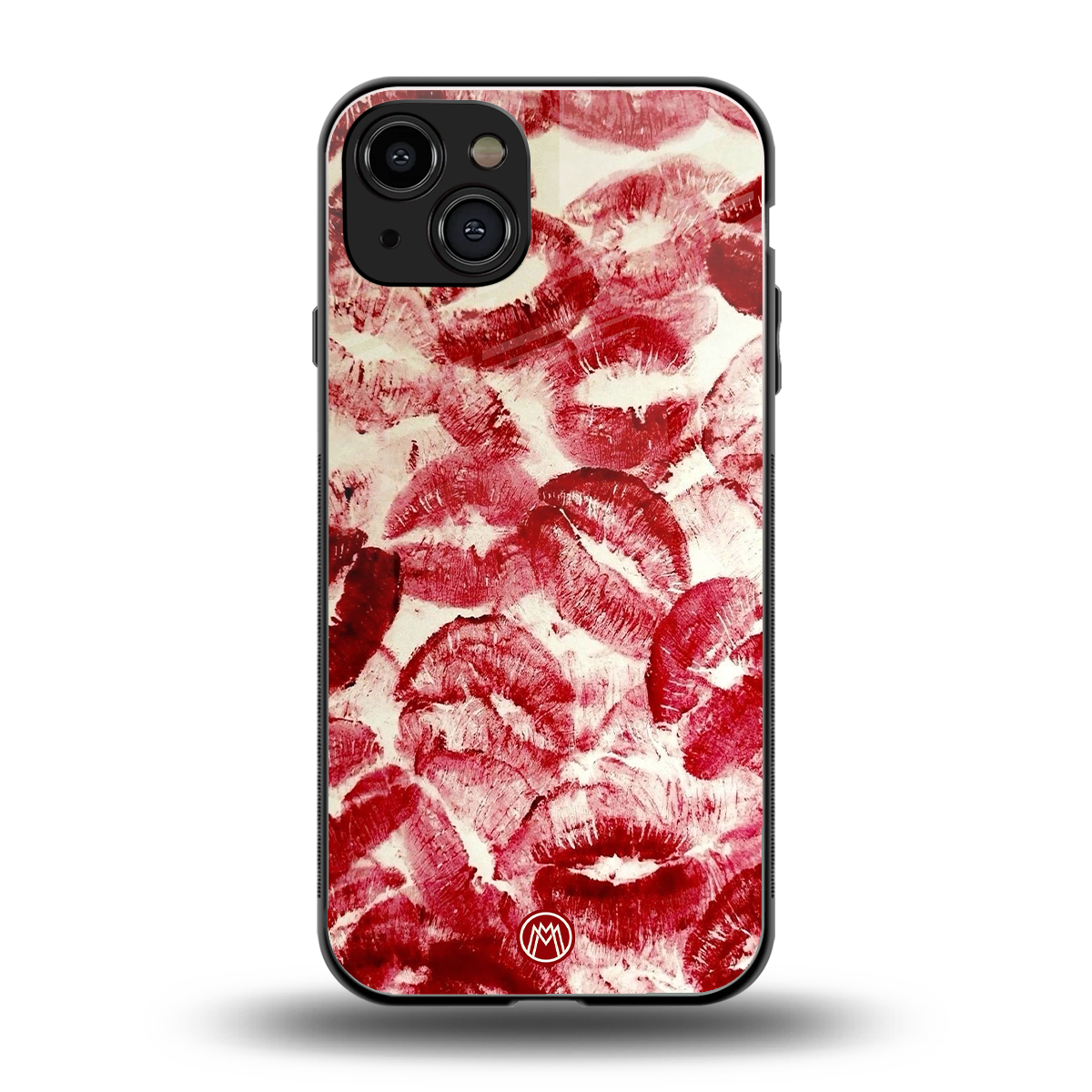 lip glam back phone cover | glass case for iphone 15