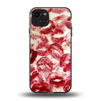 lip glam back phone cover | glass case for iphone 14