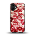 lip glam back phone cover | glass case for iphone 16 plus