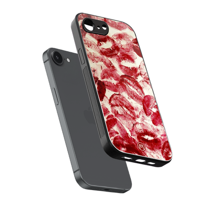 lip glam back phone cover | glass case for iphone 16e