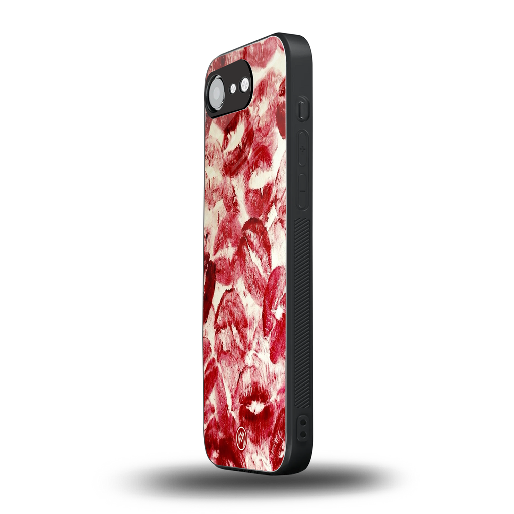 lip glam back phone cover | glass case for iphone 16e
