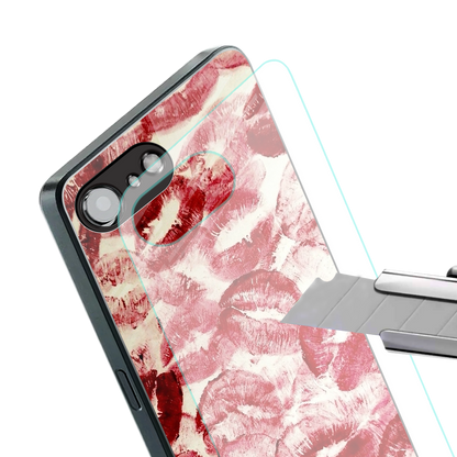 lip glam back phone cover | glass case for iphone 16e