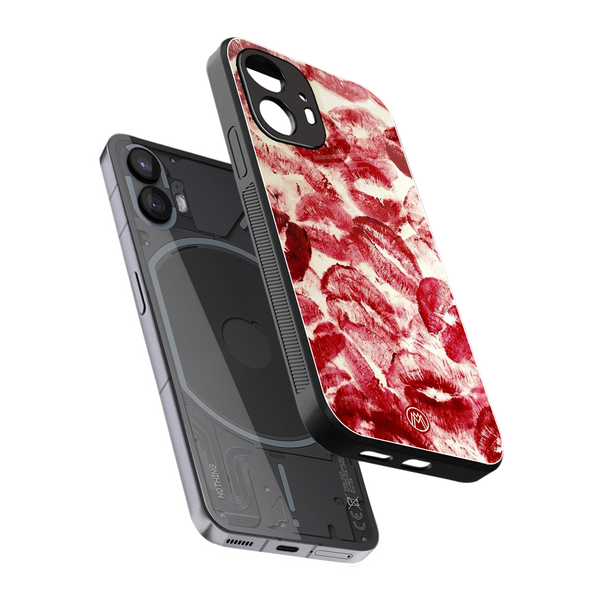 lip glam back phone cover | glass case for nothing phone 2