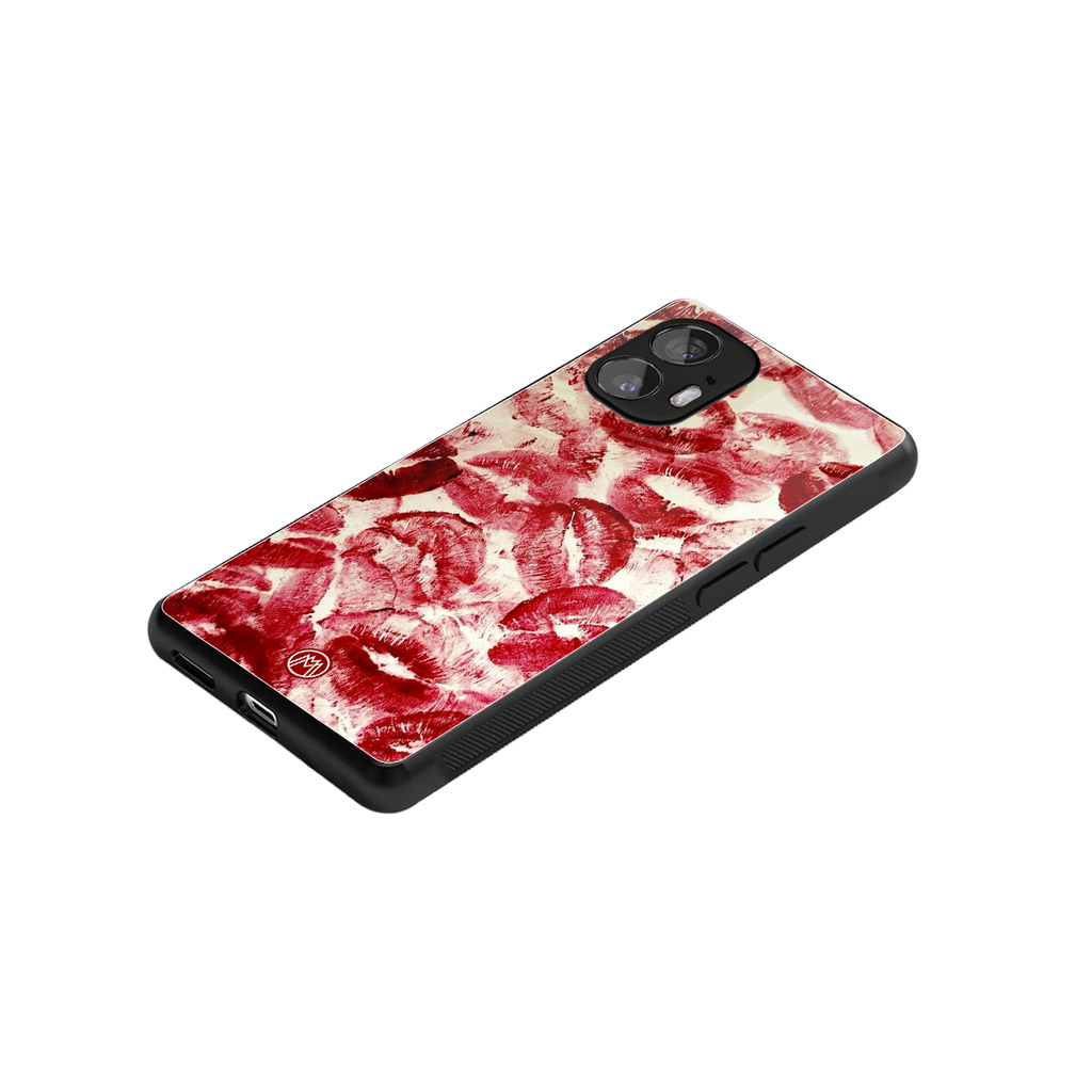 lip glam back phone cover | glass case for nothing phone 2