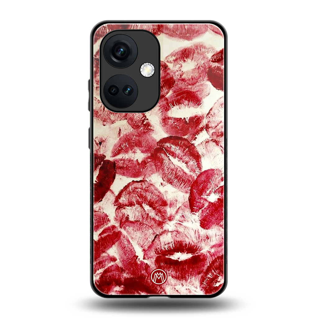 lip glam back phone cover | glass case for oneplus nord ce 3