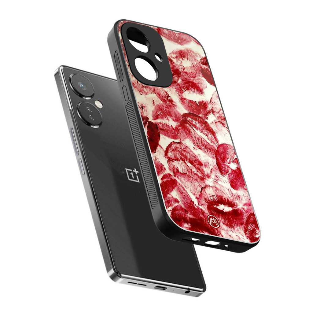 lip glam back phone cover | glass case for oneplus nord ce 3