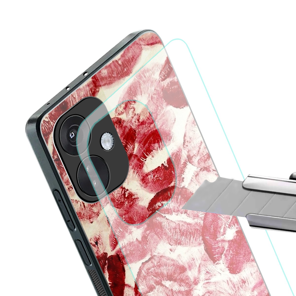 lip glam back phone cover | glass case for oneplus nord ce 3