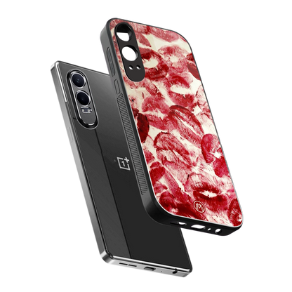 lip glam back phone cover | glass case for oneplus nord ce 4 lite