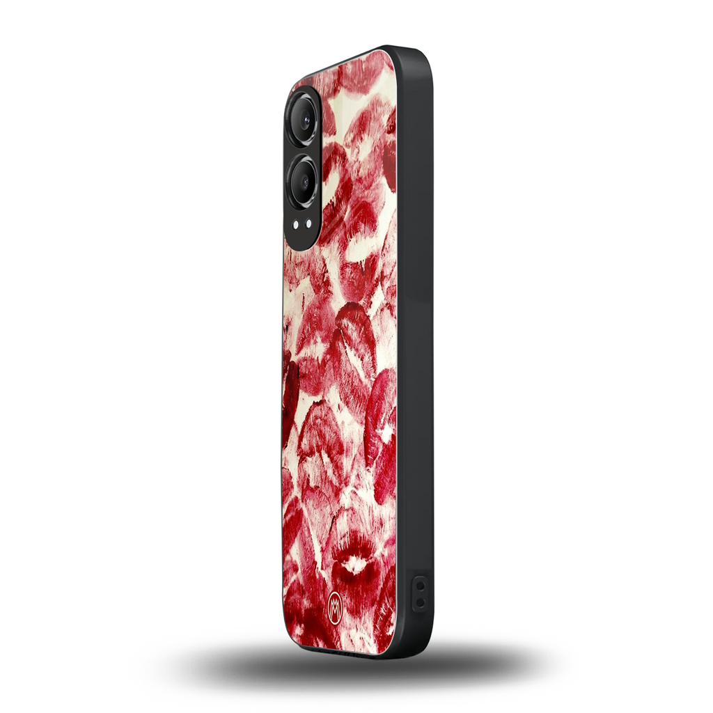 lip glam back phone cover | glass case for oneplus nord ce 4 lite