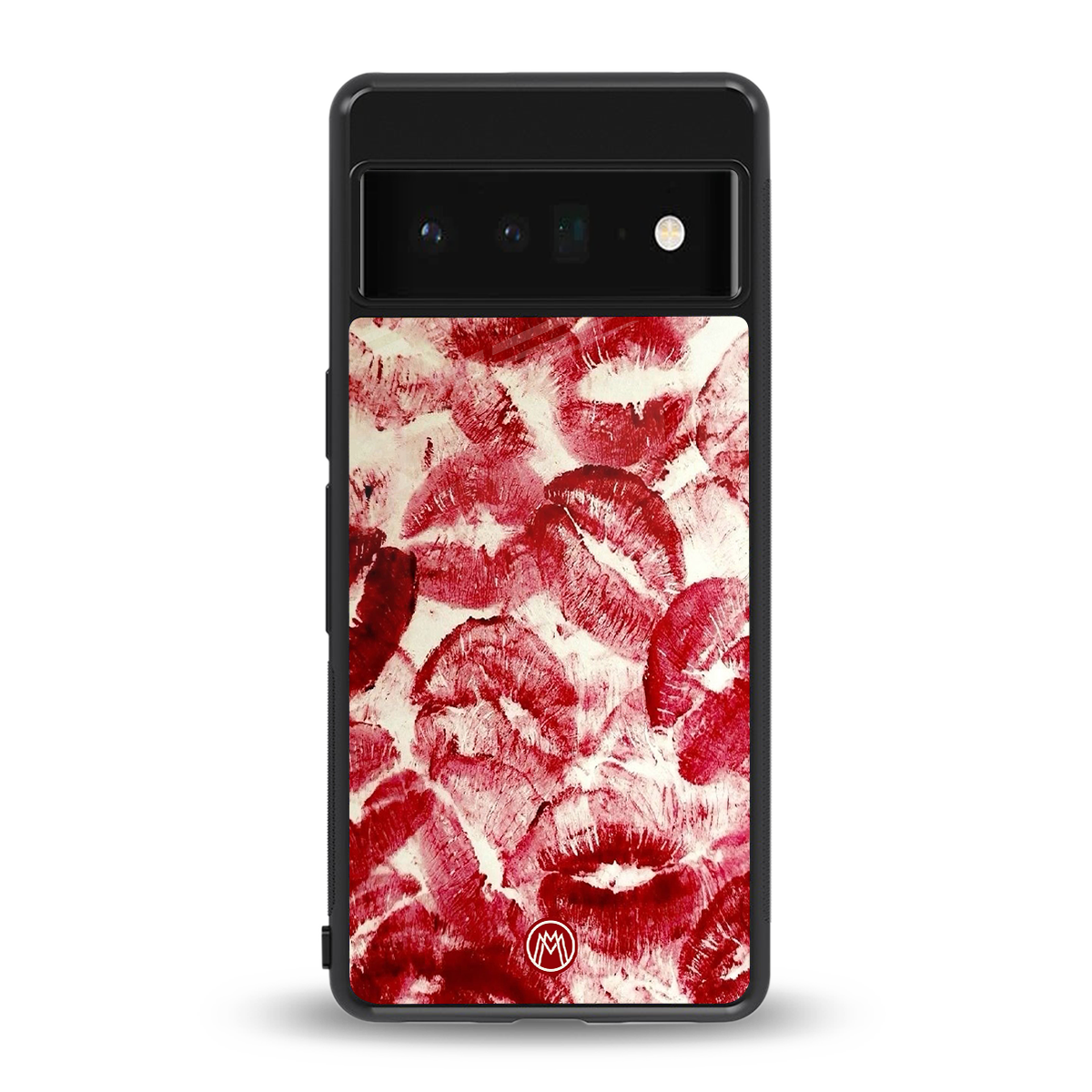 lip glam back phone cover | glass case for google pixel 6 pro