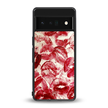 lip glam back phone cover | glass case for google pixel 6 pro