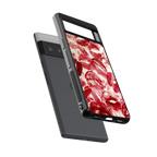 lip glam back phone cover | glass case for google pixel 6 pro