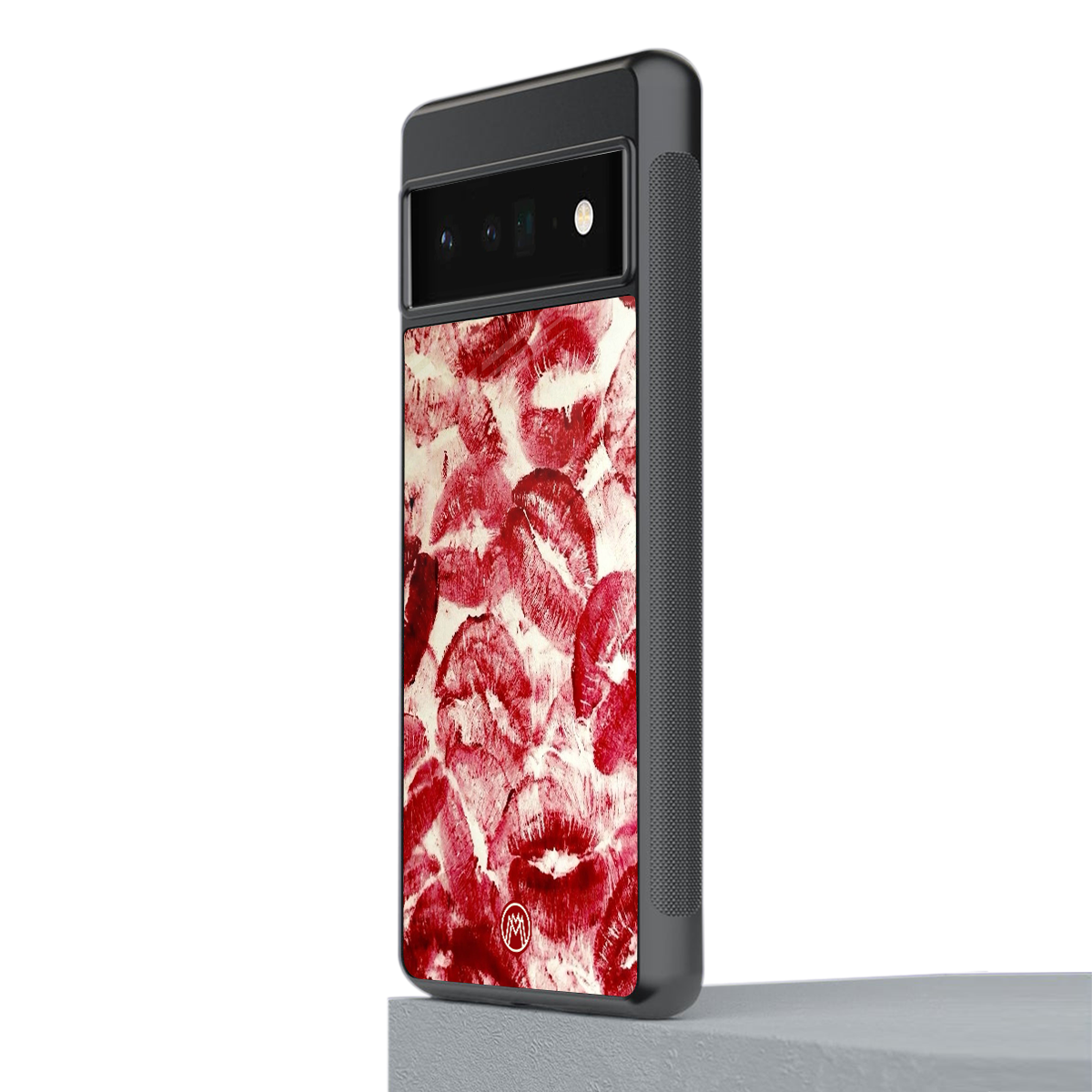 lip glam back phone cover | glass case for google pixel 6 pro