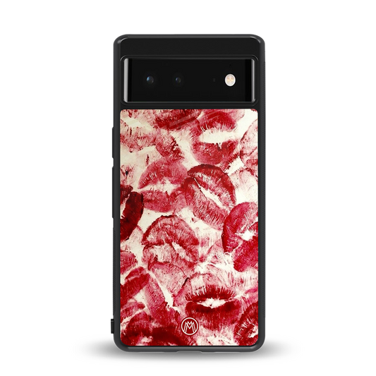 lip glam back phone cover | glass case for Google Pixel 6A