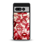lip glam back phone cover | glass case for google pixel 7 pro