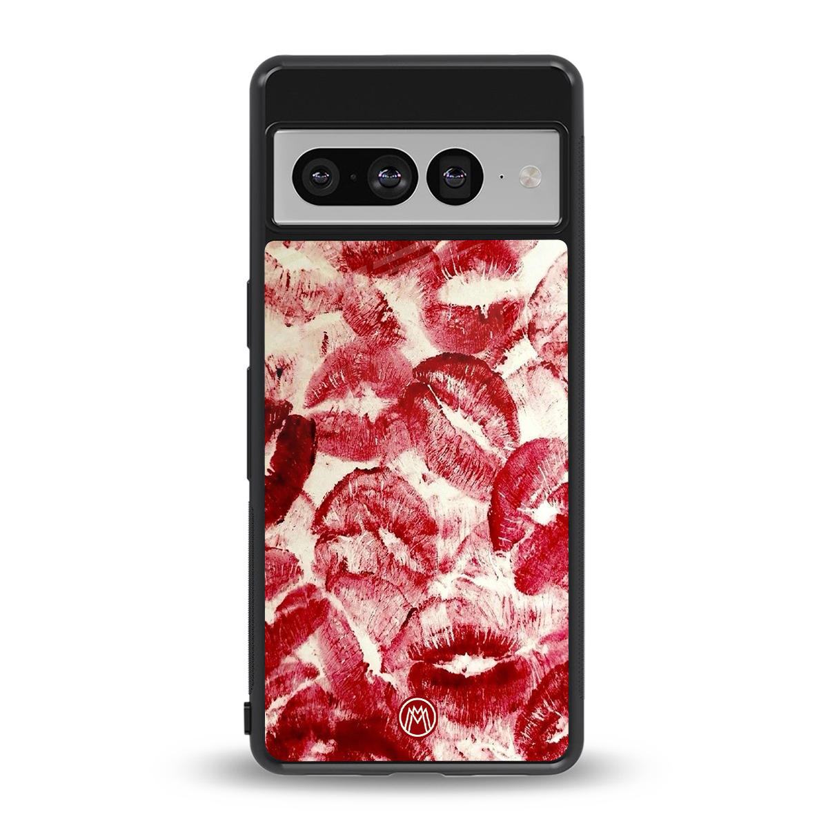 lip glam back phone cover | glass case for google pixel 7 pro