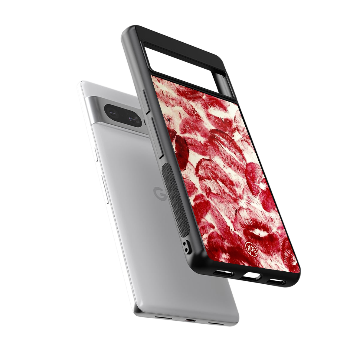 lip glam back phone cover | glass case for google pixel 7 pro