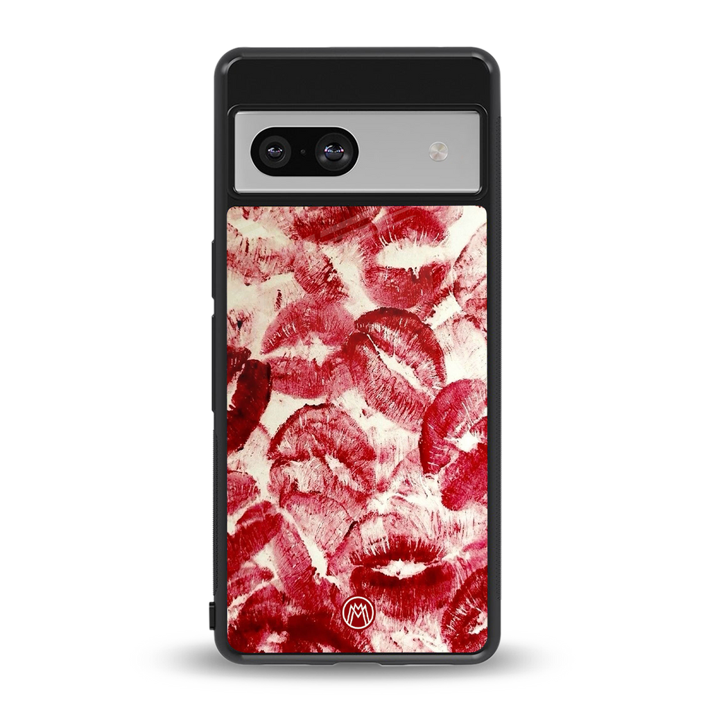 lip glam back phone cover | glass case for Google Pixel 7A