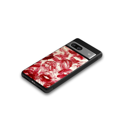 lip glam back phone cover | glass case for Google Pixel 7A