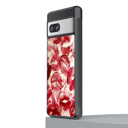 lip glam back phone cover | glass case for Google Pixel 7