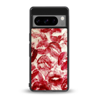 lip glam back phone cover | glass case for google pixel 8 pro