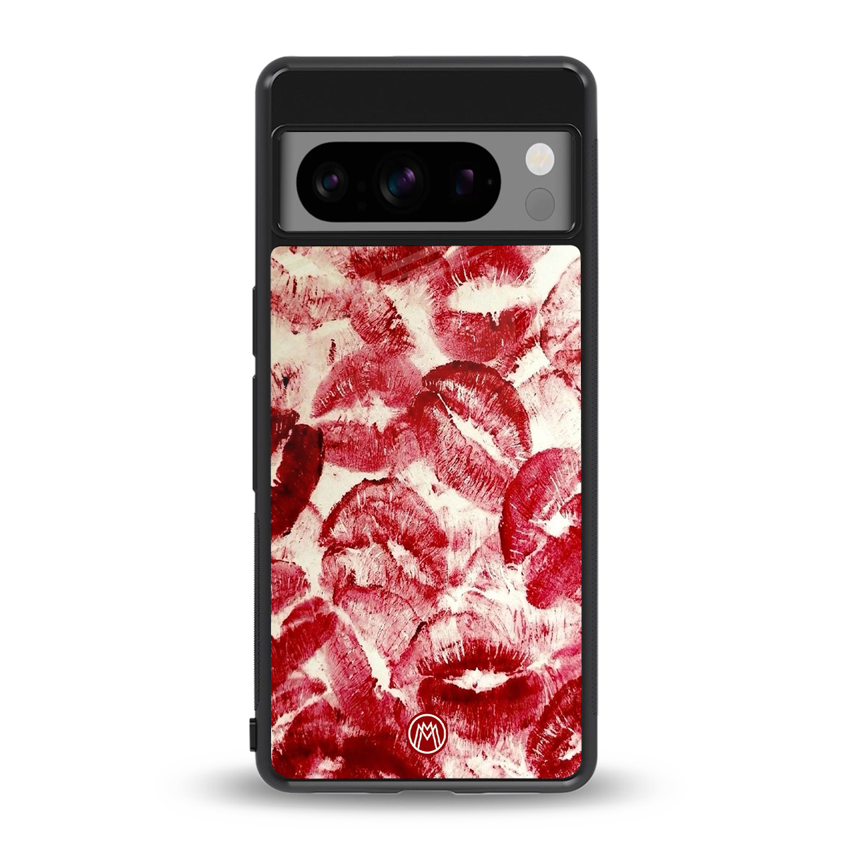 lip glam back phone cover | glass case for google pixel 8 pro