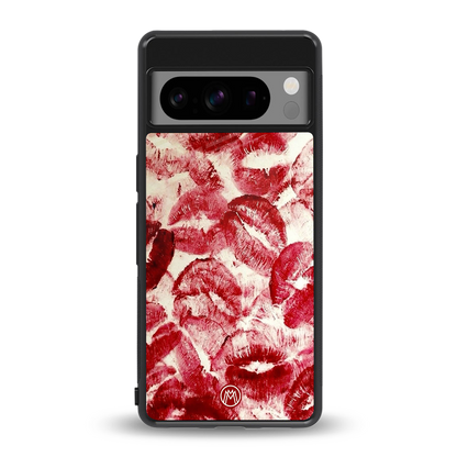 lip glam back phone cover | glass case for google pixel 8 pro