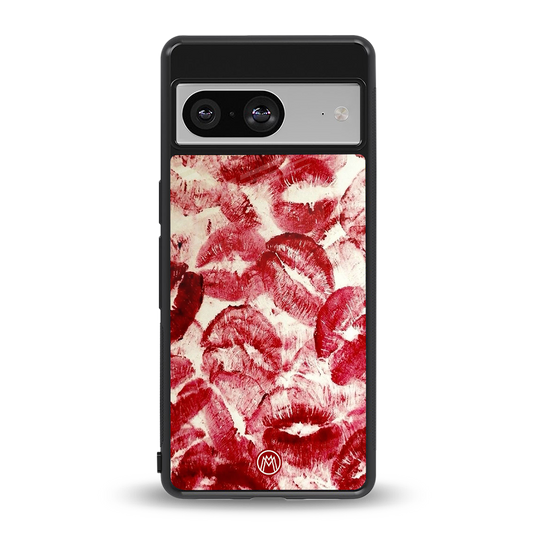 lip glam back phone cover | glass case for Google Pixel 8