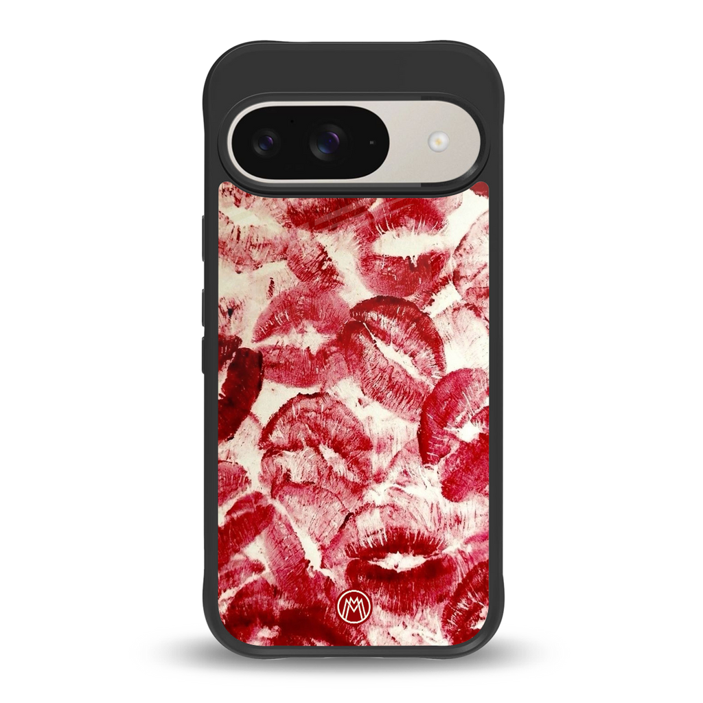 lip glam back phone cover | glass case for google pixel 9