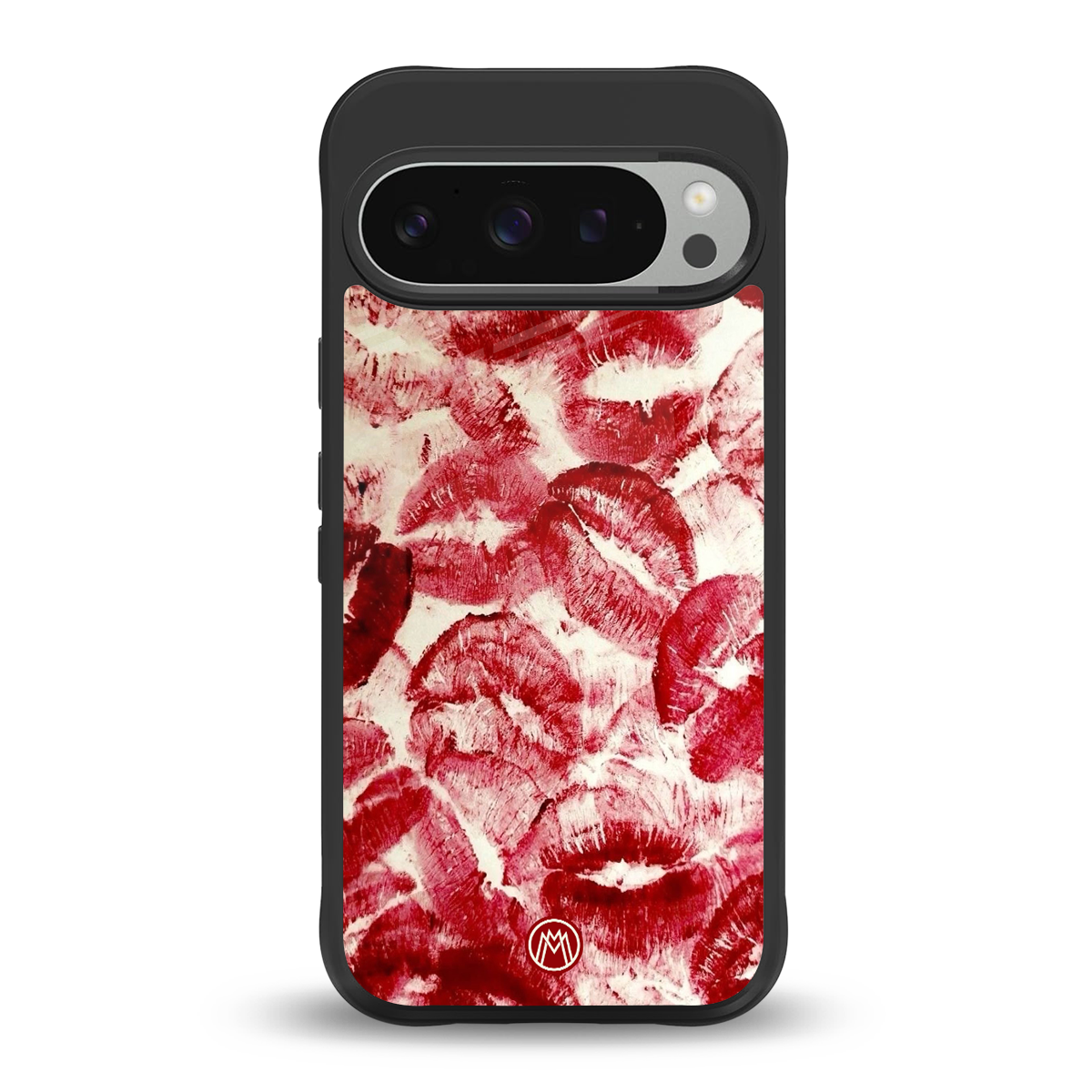 lip glam back phone cover | glass case for google pixel 9 pro xl