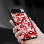 lip glam back phone cover | glass case for google pixel 9 pro xl
