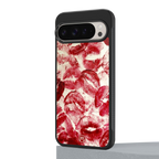 lip glam back phone cover | glass case for google pixel 9 pro