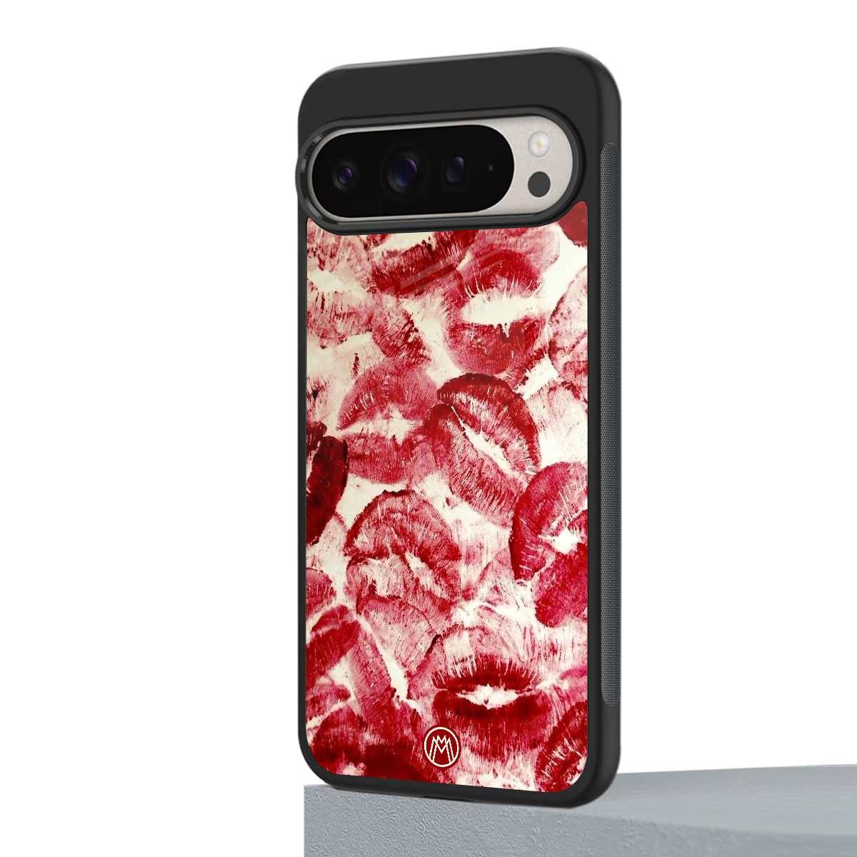 lip glam back phone cover | glass case for google pixel 9 pro xl
