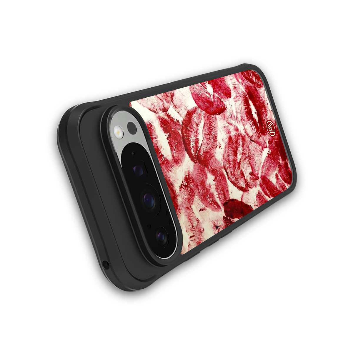 lip glam back phone cover | glass case for google pixel 9 pro xl