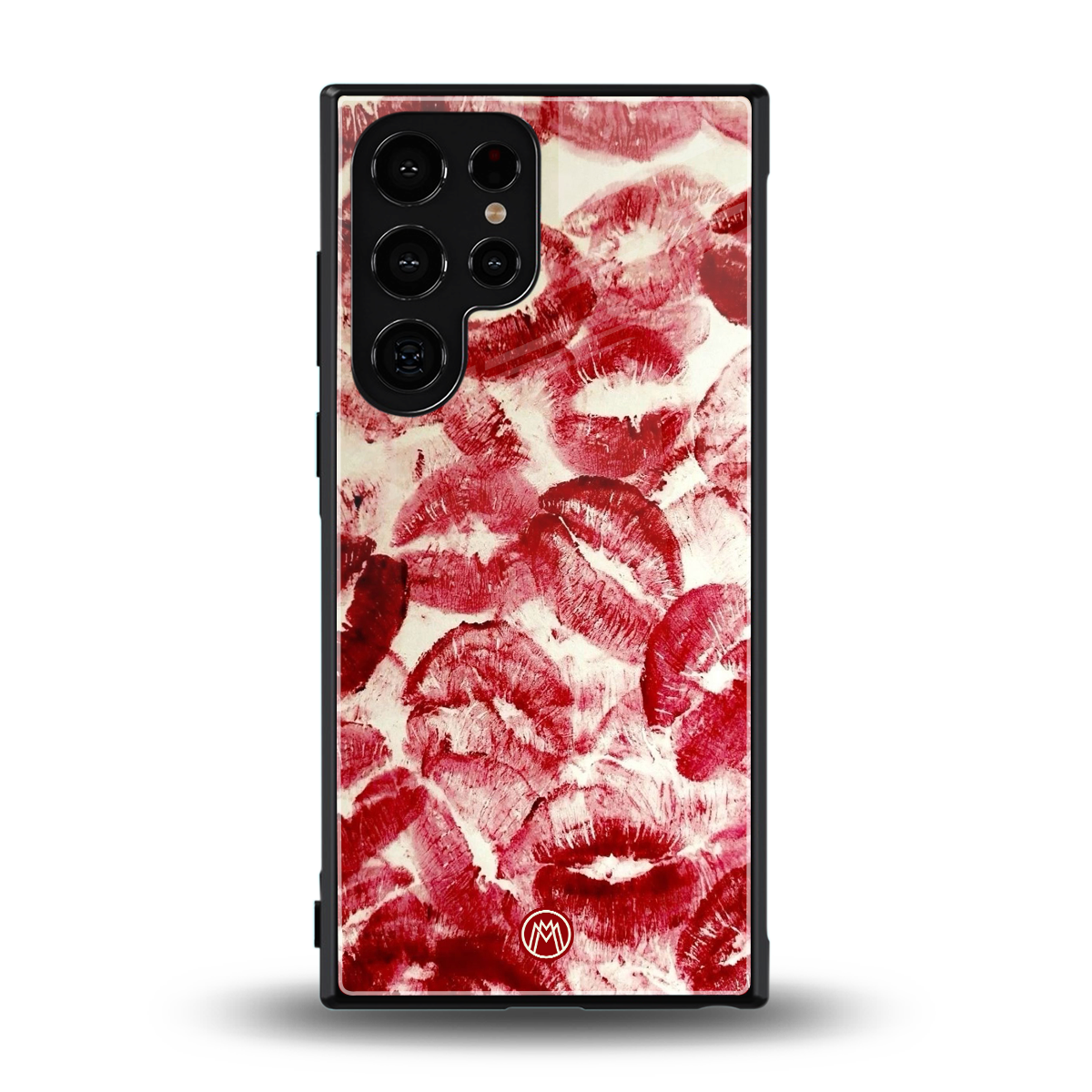 lip glam back phone cover | glass case for samsung galaxy s23 ultra