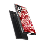 lip glam back phone cover | glass case for samsung galaxy s23 ultra