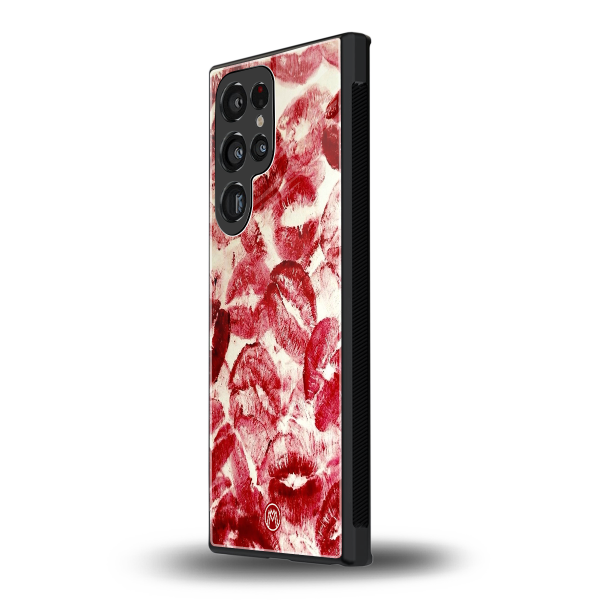 lip glam back phone cover | glass case for samsung galaxy s23 ultra