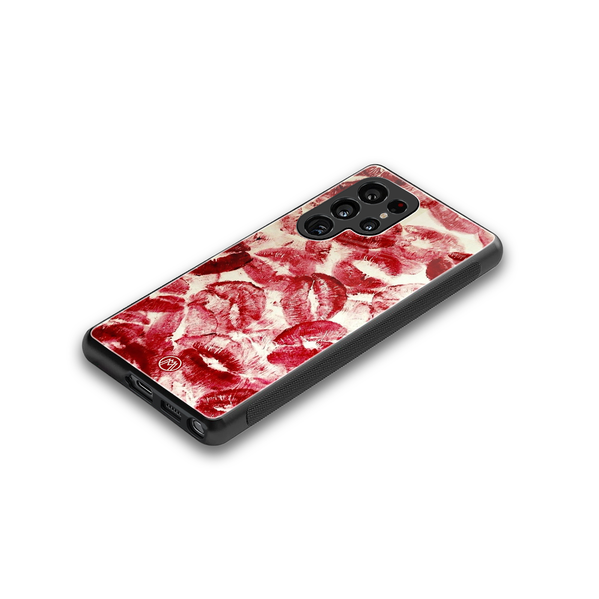 lip glam back phone cover | glass case for samsung galaxy s25 ultra
