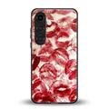 lip glam back phone cover | glass case for samsung galaxy s25