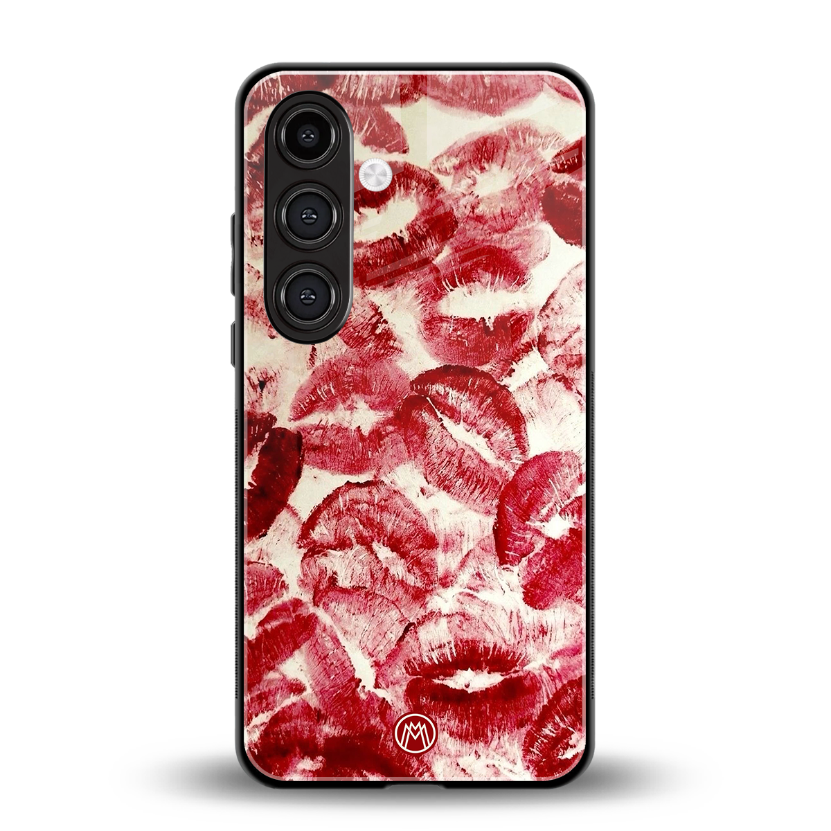 lip glam back phone cover | glass case for samsung galaxy s24 plus