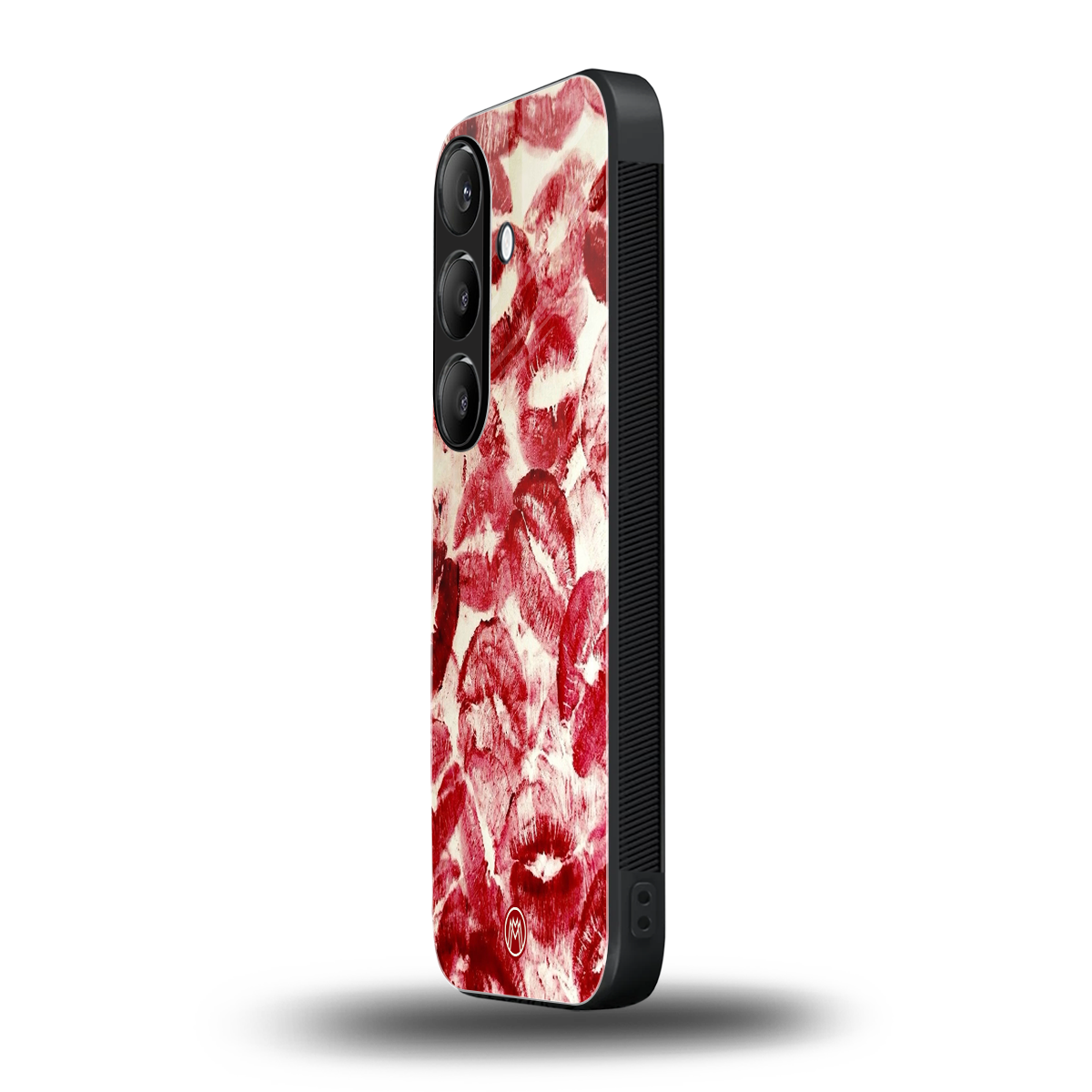 lip glam back phone cover | glass case for samsung galaxy s25 plus