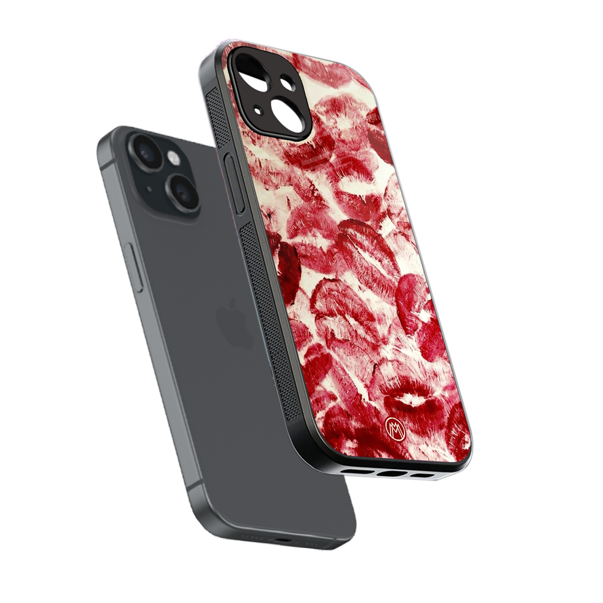 lip glam back phone cover | glass case for iphone 15