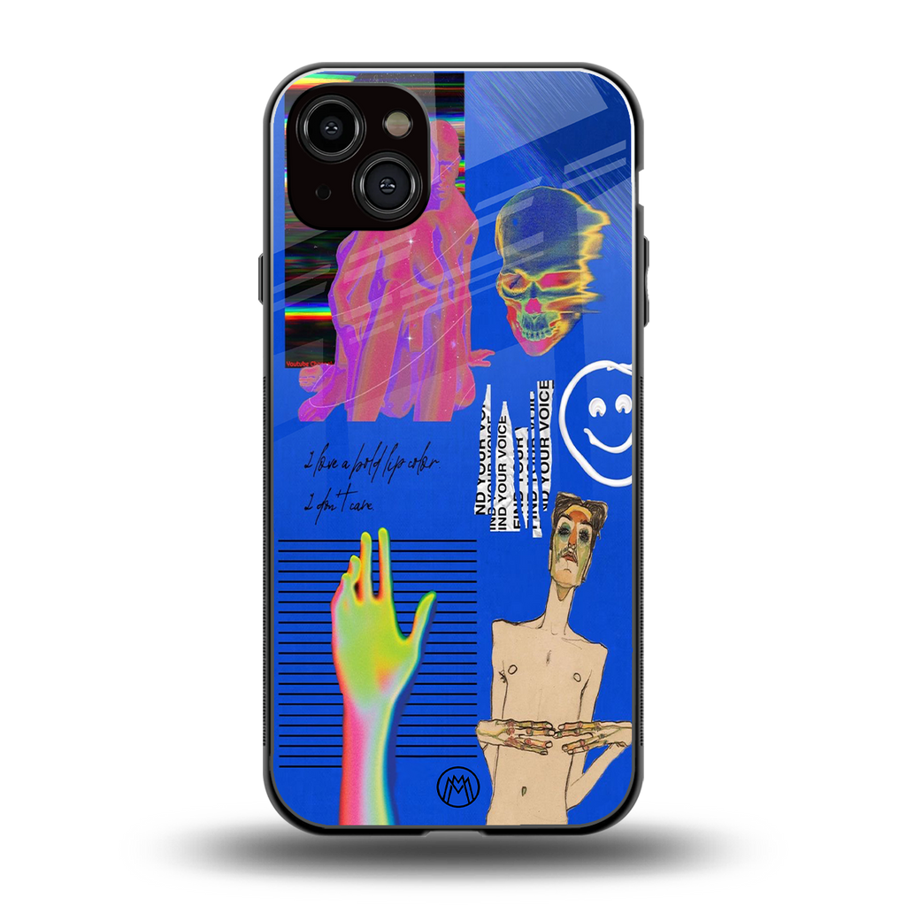 lip love back phone cover | glass case for iphone 14 plus