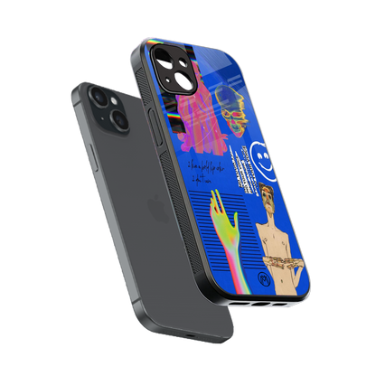 lip love back phone cover | glass case for iphone 14 plus