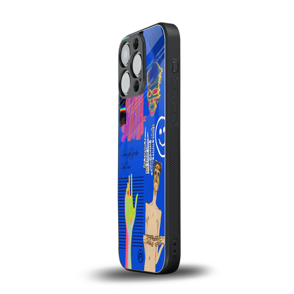 lip love back phone cover | glass case for iphone 15 pro